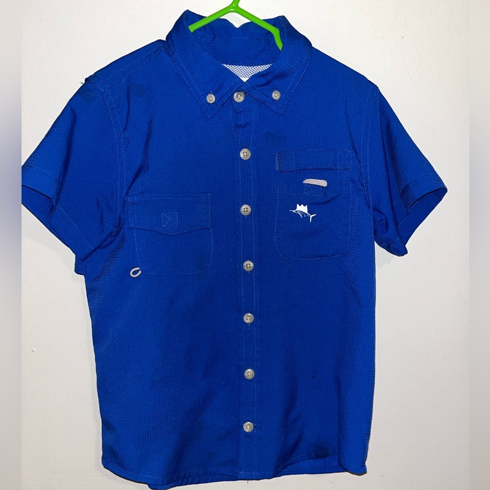 Crown and Ivy Blue Short Sleeve Shirt